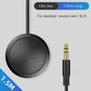 Desktop Conference Microphone 3.5mm Plug/USB Plug Computer Mic 360° Omnidirectional Speakerphone Microphone With Anti-slip Base