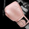 Breathable PU Leather Boxing Gloves Kid Sanda Sparring Sandbag Mitts Training EquipmentPink