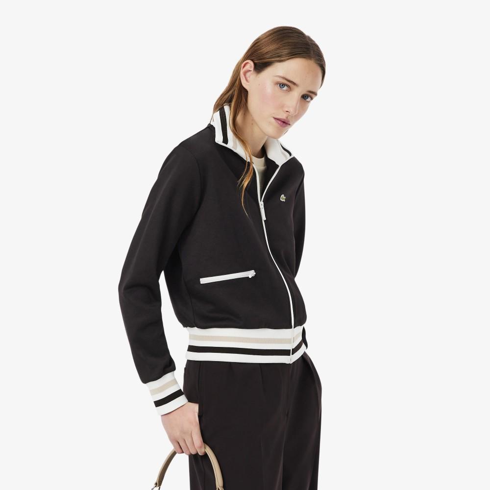 [Lacoste] Женская толстовка на молнии из интерлока с цветными вставками SF5252-56G0QI 34
