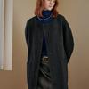 Maxza Single Breasted Collarless Handmade Wool Coat Cd11hc001nh