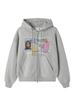 Openyard(Oy) Fake License Hoodie Zip Up - Melange