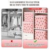 2pc Household Large Capacity Clothing Storage Bag Non-woven Material Wardrobe Organizer Quilt Storage Bag Clothing Storage Bag