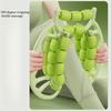 29-Wheel Leg Massager for Muscle Relief - Green, Multifunctional Fitness Equipment for Slimming, Calf Stretching and Relaxation, ABS Material