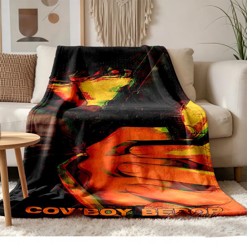 Cowboy Bebop Soft and comfortable flannel Suitable for sofas living rooms outdoor camping travel and also makes a great anniversary gif