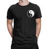 Vintage Yin Yang Bagua Formation T-shirts Herr Crew Neck Ren Bomull T-shirt Kortärmad T-shirts Festkläder
