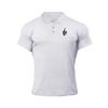 Muscleguys Summer Short Sleeved T-shirt Trend Lapel POLO Shirt Simple and Versatile with Half Sleeve
