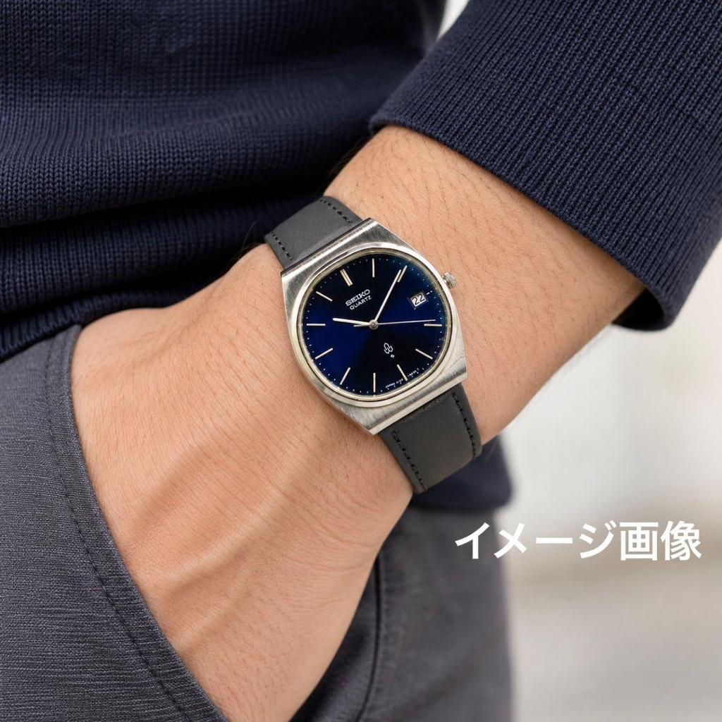 Used 581 SEIKO Men's Watch Quartz 70s Chariot Vintage Battery Replaced New Aftermarket Strap