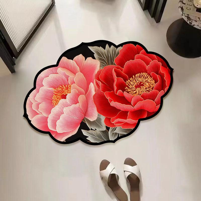 Bathroom Floor Mats Bathroom Water Absorption Quick Drying  Dirt Resistant Anti Slip Foot Mats  Diatom Mud  Soft Foot Mats