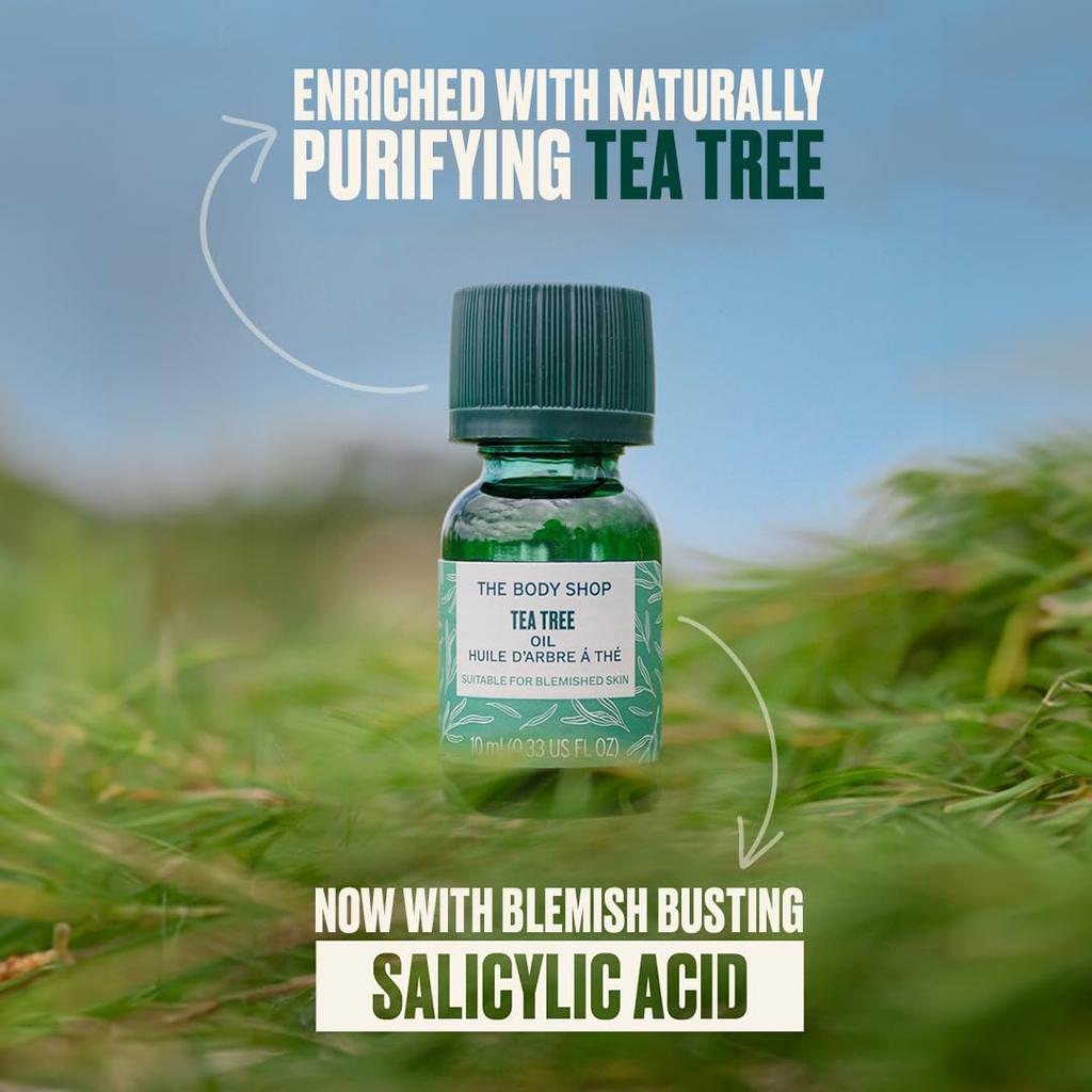 The Body Shop Vegan Tea Tree Oil 10 ML For Oily Blemished Skin Purifying Skincare