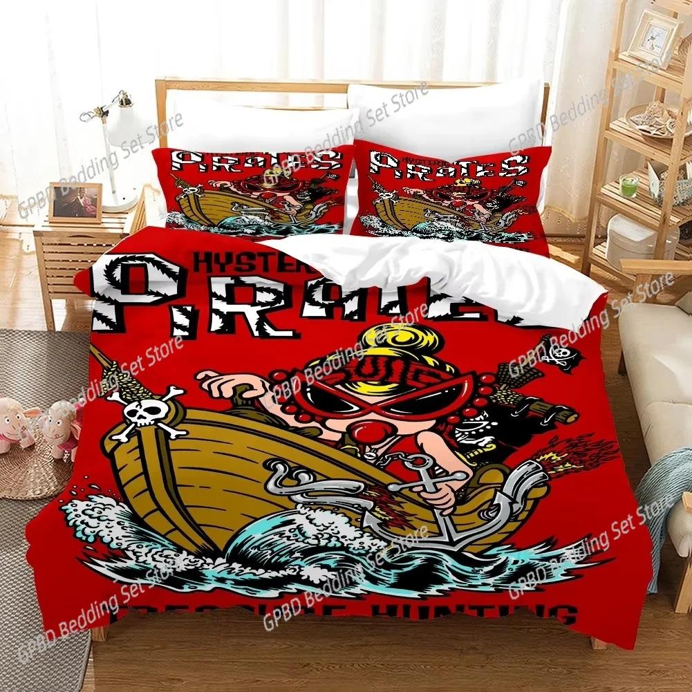 3D Hysteric-Mini Comfortable Duvet Quilt Cover Pillowcase Bedding Set Children Bedroom Decoration Home Textile