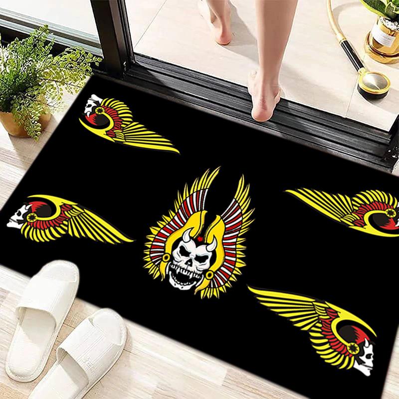 Gang Motorcycle enthusiasts Hells Angels Motorcycle Club carpet is suitable for living room and bedroom doormats office balcony decorative carpet V8