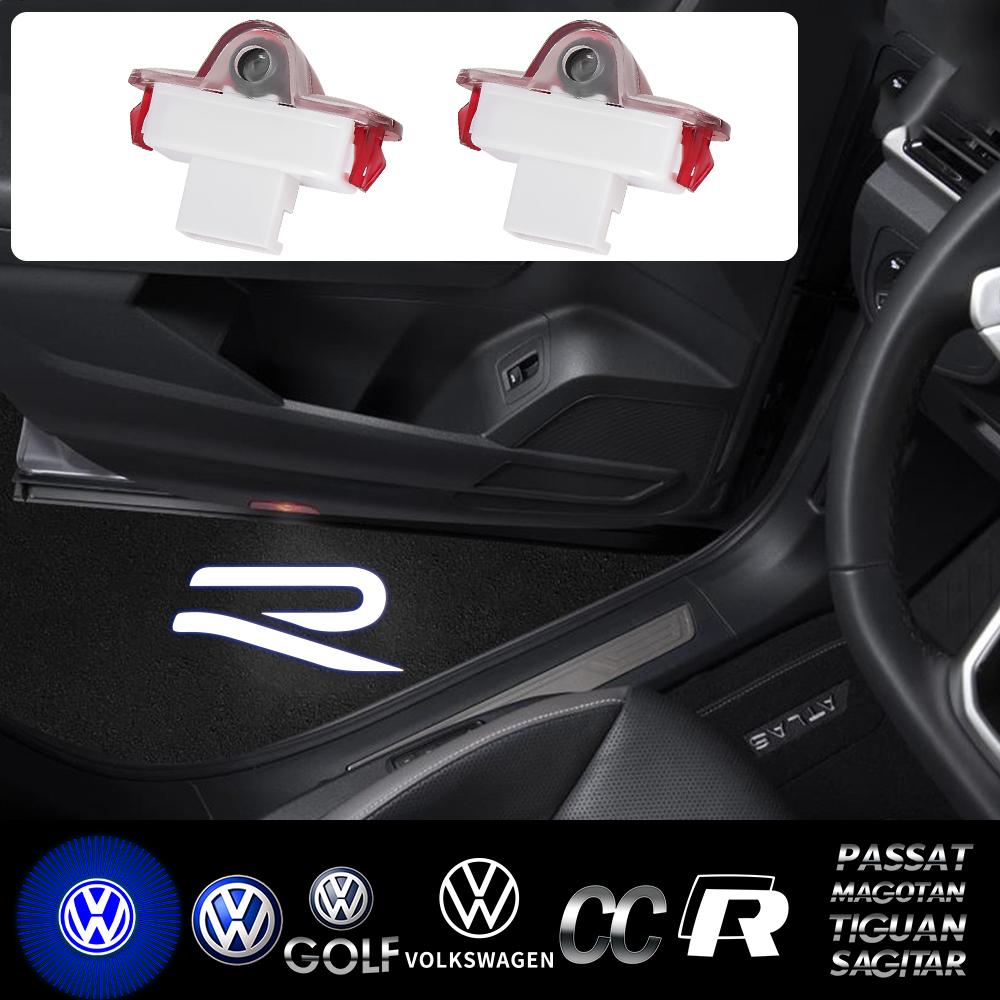 2026 Hot Car HD Projector Door Light Welcome Lamps Accessories For VW Lavida 2008-2011Touran 2008-2015 Caddy Beetle Bora Golf 2002-2008 ET1