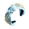 Full Diamond Knotted Headband Exaggerated Design Rhinestone Headband  Women's Hair Accessories