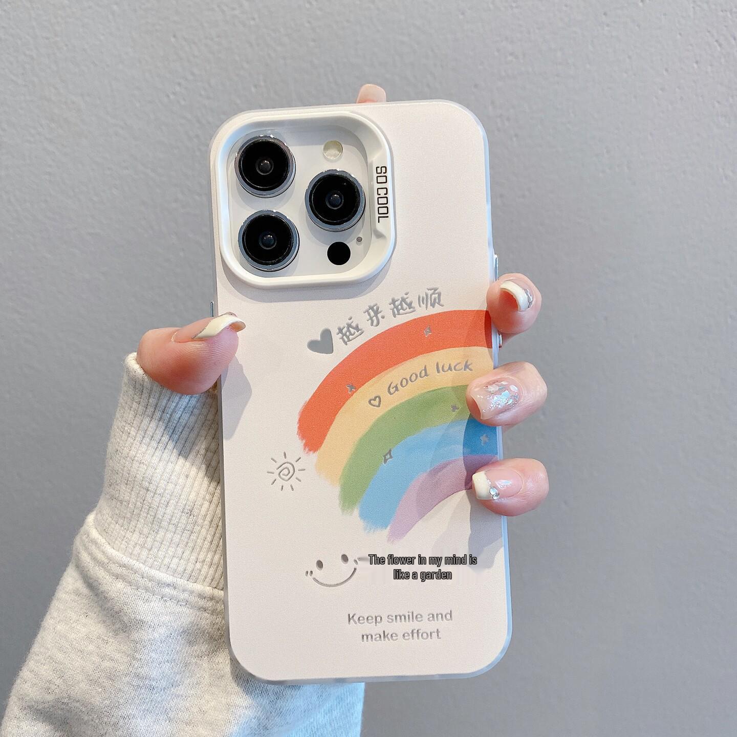 

Smooth Frosted Silver Cartoon Case for Apple 17 Pro Max, 16 Pro, and 14 Plus Phones iPhone XR