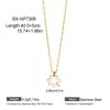 European & American Sweet Floral Wreath Pearl Rice Bead Necklace, French Titanium Steel Layered Women's Clavicle Chain