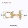 18K Gold Plated OT Clasps Connectors For DIY Jewelry Making,Dainty Brass Butterfly Toggle Clasps DIY Jewelry Making Supplies