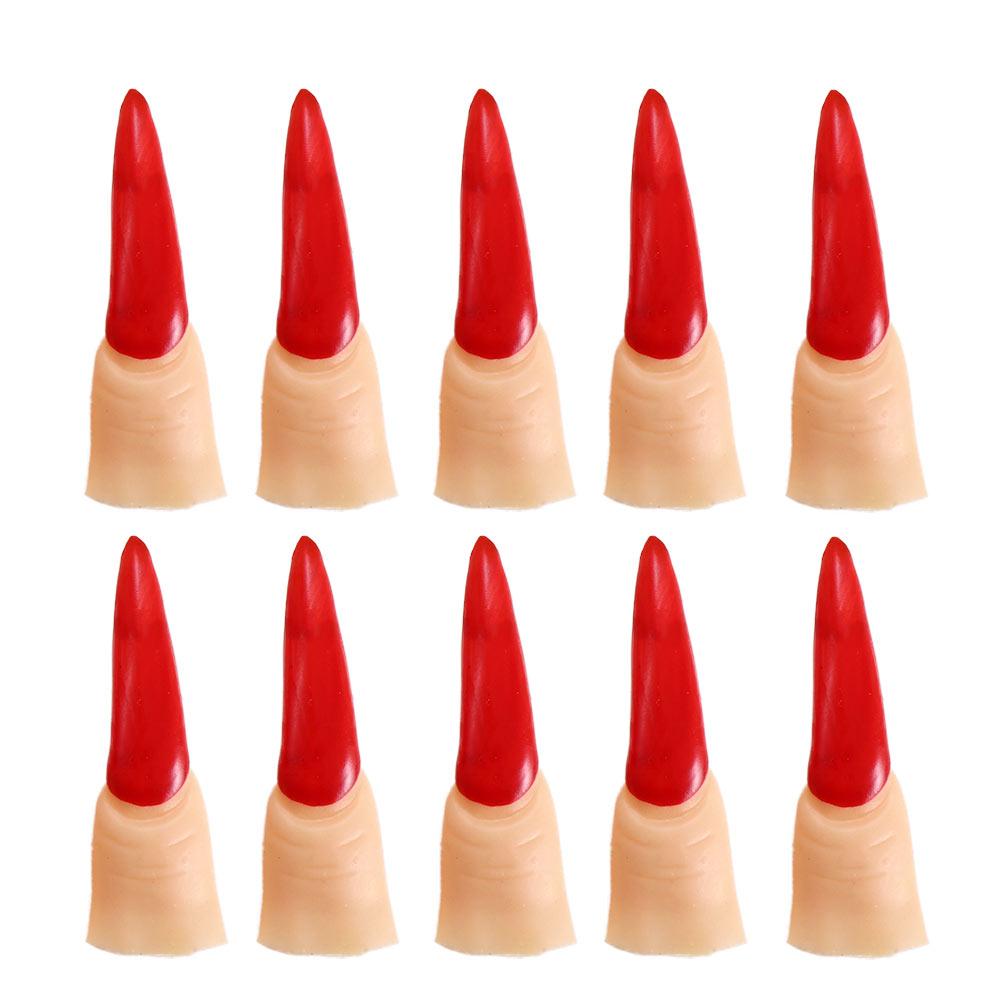 Costume Children For Women Men Rubber Fake Finger Set Halloween Prop  Halloween Supplies Witch Nose Wicked Witch Decor
