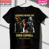 Chris Cornell Jahrestag Dankeschön T-Shirt Klassisch Schwarz S 5XL 1j0243 Vintage Grafik Stilvoll Weich Dehnbar Mode