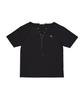KIMMICK Bistoux Pique Short Sleeve (Black)