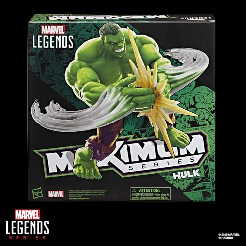 Hasbro MARVEL Legends Maximum Series Hulk, Deluxe 'Hulk' Comics Collectible Action Figure, 21.5cm, Incredible Articulation, Amazing Accessories, G0596