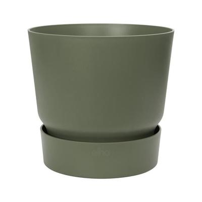 ELHO Greenville 25 Round Flowerpot - Outdoor - Ø 24.48 X H 23.31 Cm - Leaf Green