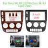 Für Benz ML ML320 M-Klasse W163 2003-2005 9 Zoll Auto Radioblende Adapter Canbus Box Decoder Android Radio Einbaupanel Kit