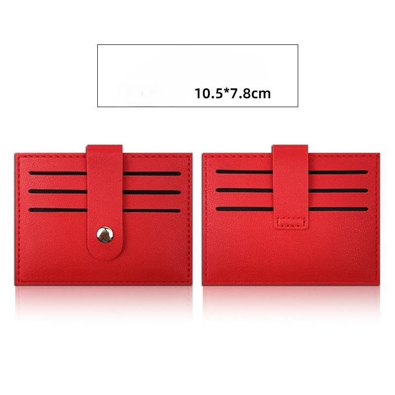 Fashion Leather Ultra-thin Card Holder Bank Credit ID Cards Cover Pouch Case Wallet Organizer Thin Business Bank Card Package