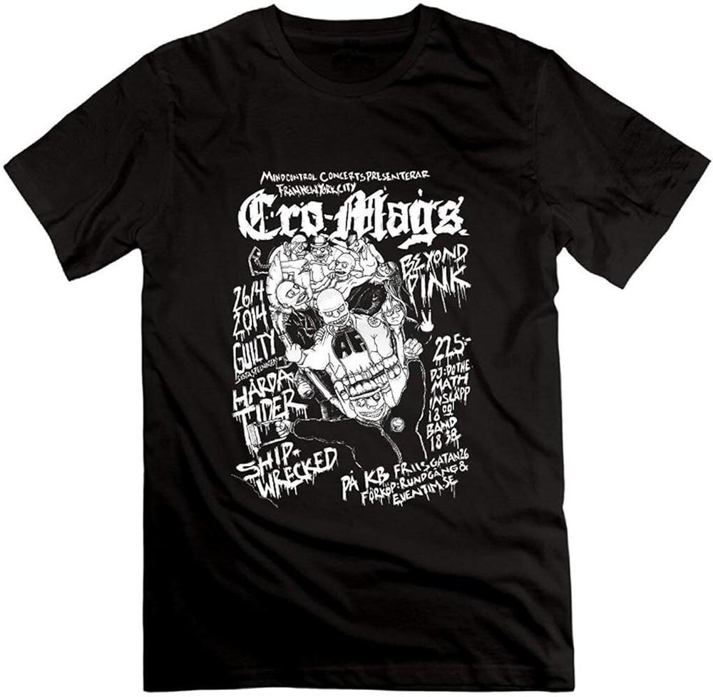 Vtg Cro-Mags Band Gift For Fans Cotton Black Full Size T Shirt For Men Unisex T-Shirt