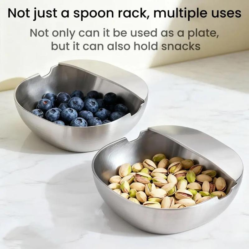 Stainless Steel Multi Utensil Holder Self Standing Frame with Drip Tray for Cooking Spoon Ladle Spatula Kitchen