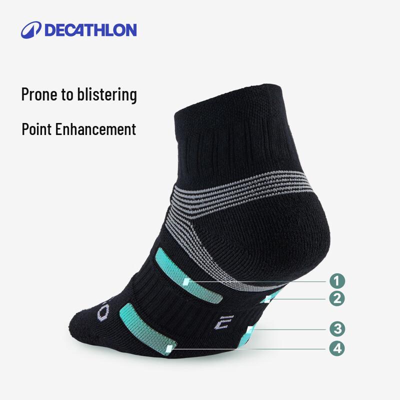 Decathlon High-Top Cotton Sport Socks (3 Pairs)