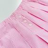 Striped Long Sleeve Shirt Women's Tennis Set Fashion Casual Elastic Waist Pleated Skirt Two-Piece Set
