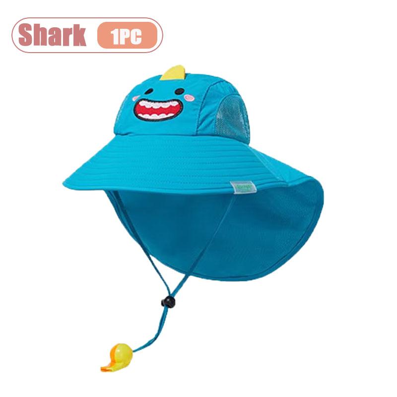 1-10 STuks Zomer Kinderen UV Bescherming Zon Hoed Baby Peuter Bucket Hoed Brede Rand Ademend Buiten Pet voor Jongens Meisjes