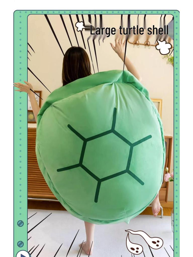 Tragbarer Schildkrötenpanzer Plüschschlafsack & Sofakissen Spielzeug