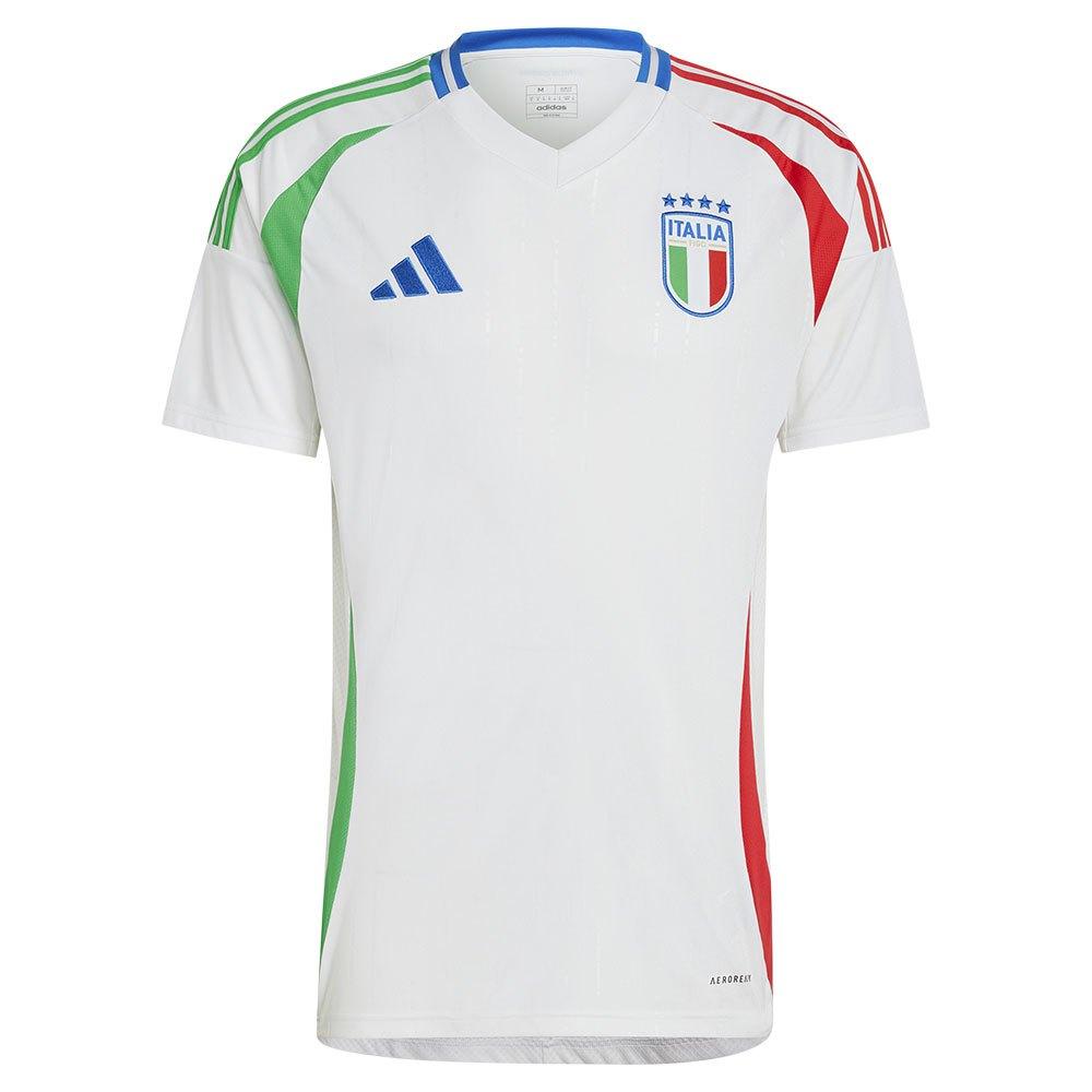 Adidas Italy 24 Away Soccer Training Jersey 100% recycled polyester White