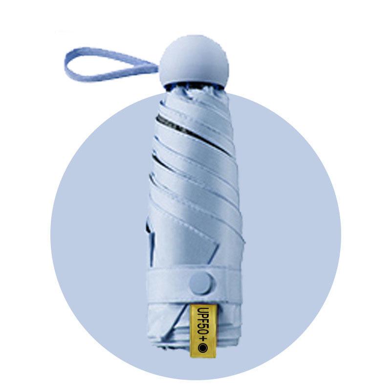 50% Reducere Umbrelă Mini Ultralight de Soare pentru Femei - Compactă, Portabilă, Design Capsulă Pliabilă