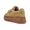 Puma Mayze Stack Zamszowe Damskie Platforma Niskie Trampki Brązowe 383983-03