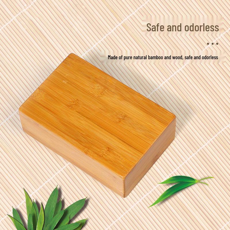 

Professional High-Density Bamboo Yoga Brick (650g) for Adult Fitness and Practice 23 x 15 x 7.5 cm