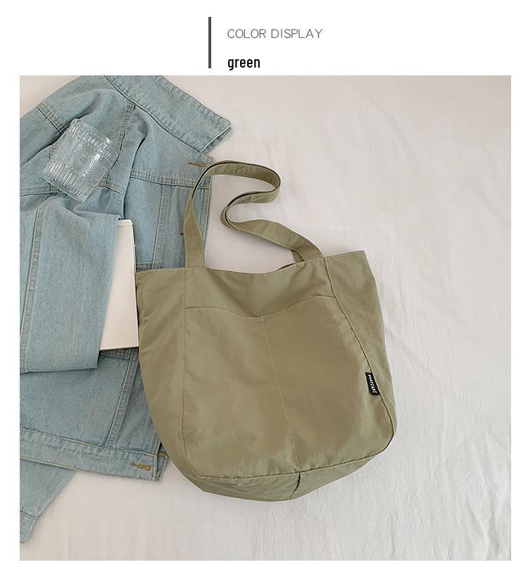 Japońska Wodoodporna Nylonowa Codzienna Torba Tote Damska Wiosna/Lato – Duża Pojemność, Stylowa Torba na Ramię