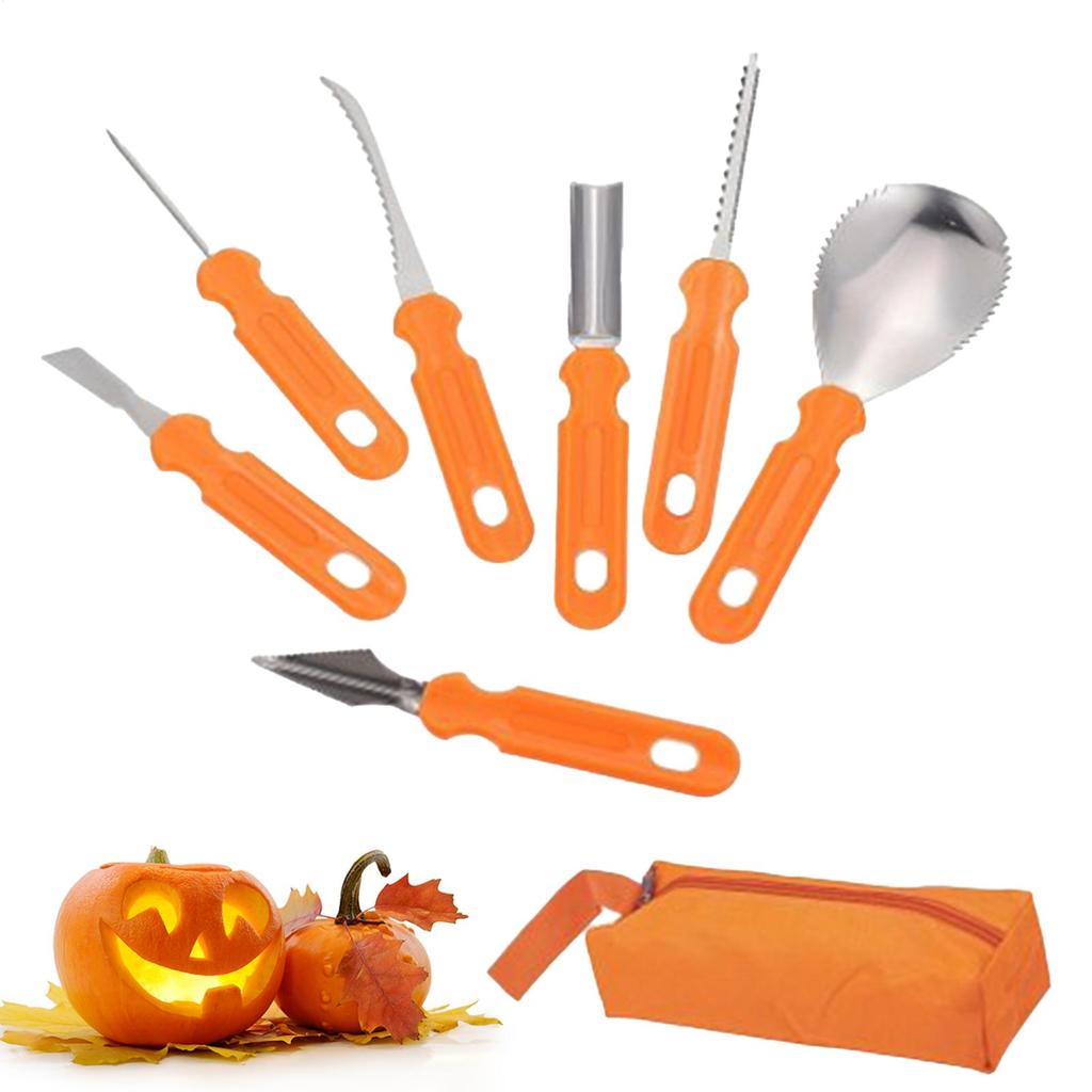 Pumpkin Carving Kit Adult Holiday Craft Carving Accessories Heavy Duty Sculpting Cutters For Beginners School Teacher Event