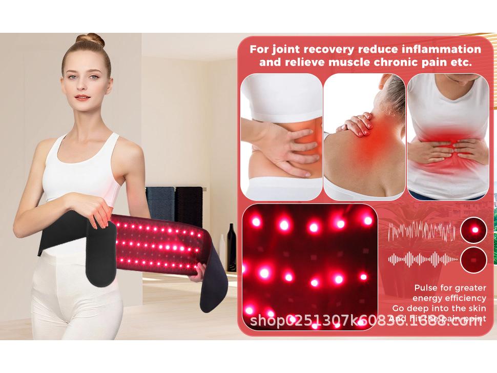 Red Light Infrared Therapy Waist Belt for Back Pain Relief