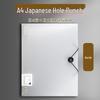 B5 Transparent Loose-Leaf Binder with Refill – Grid, Lined, and Blank Pages, Soft Cover