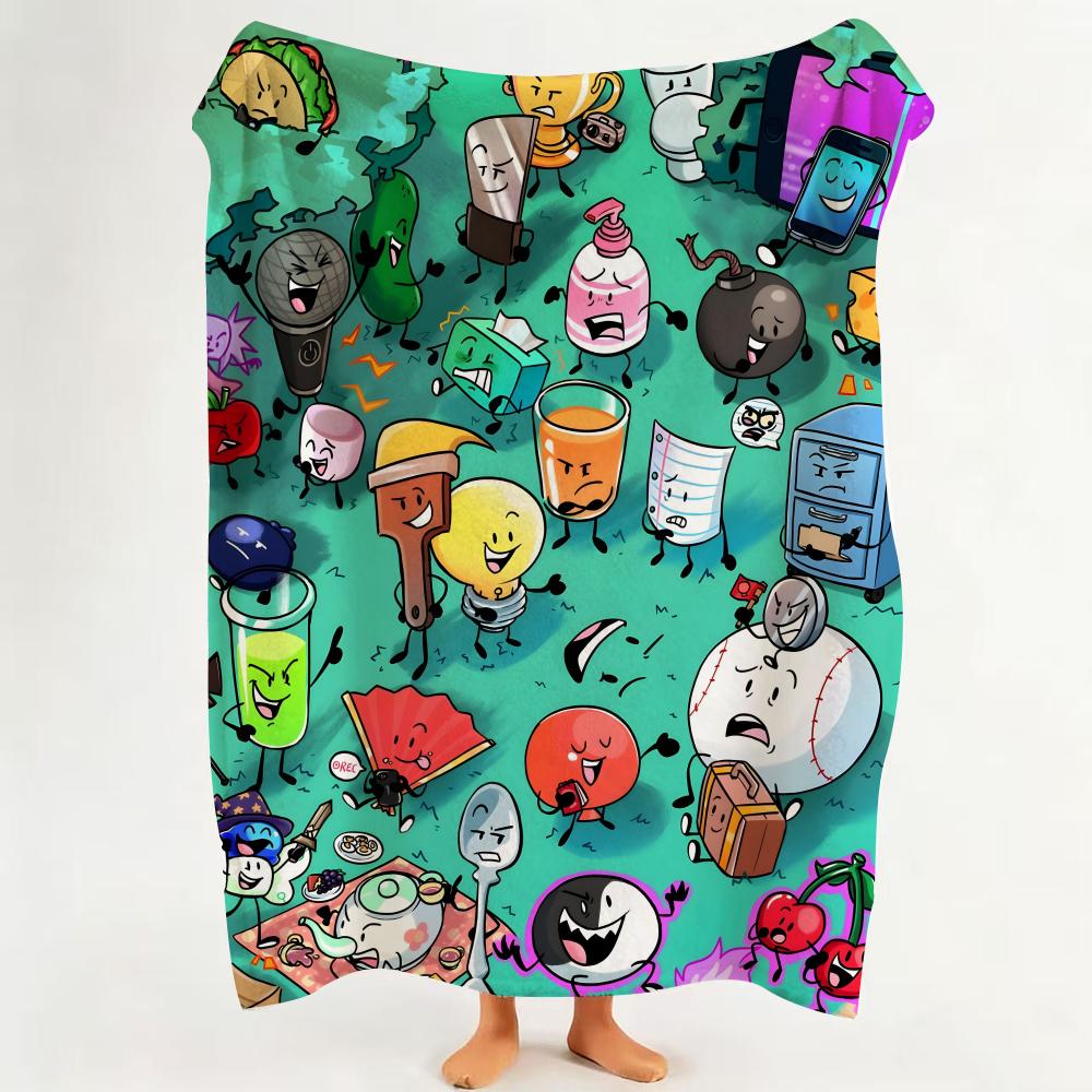 animation I Inanimate I Insanity Throw Flannel Throw Blanket Suitable for Sofa Living Room Bedroom 75cmx90cm