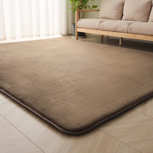 HARUMIN Extra Thick 30mm Carpet Rug, Approx. 3 Tatami Mats, Solid Color, Soundproof, Antibacterial, Odor Resistant, Dust Mite Resistant, Low Formaldeh