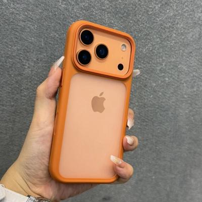 Zakelijke Transparante Telefoonhoes voor iPhone 17 Air Camera Bedieningsknop Acryl TPU Hybride Pantser Matte Cover voor iPhone 17 Pro Max