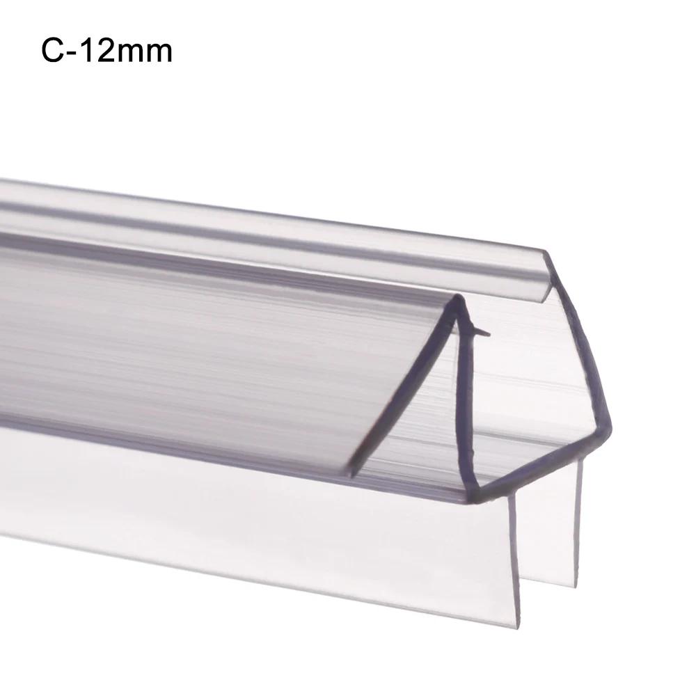 4mm/6mm/8mm/10mm/12mm PVC těsnicí lišty Koupelnové skleněné dveře Těsnění proti povětrnostním vlivům Těsnění oken Vodní zarážka Gumové Koupelnová zástěna Kování