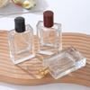 Compact Square Perfume Bottle with Spray Head - Portable, Thick-Sole, Snap-On Design, Small Capacity 