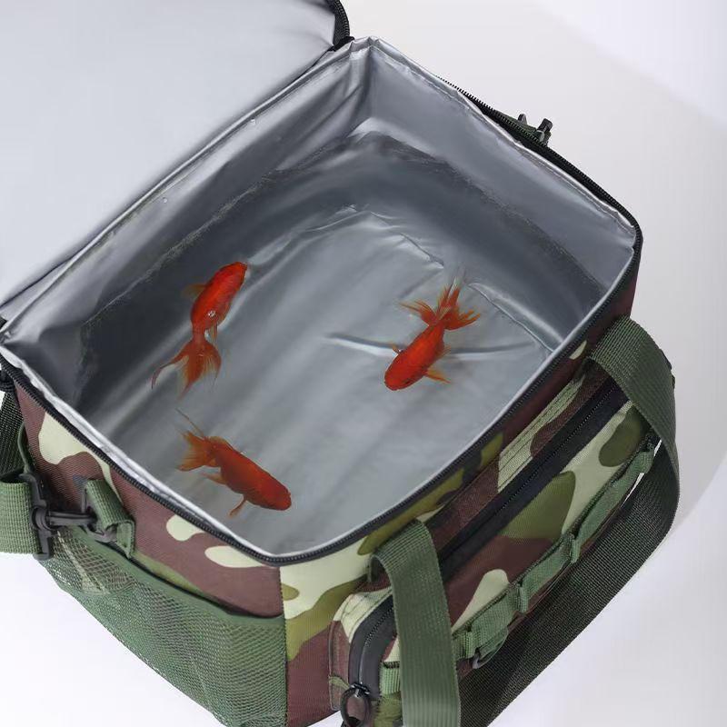 Leakproof Double-Layer Insulated Camping Picnic Bag with Large Capacity and Oxford Cloth