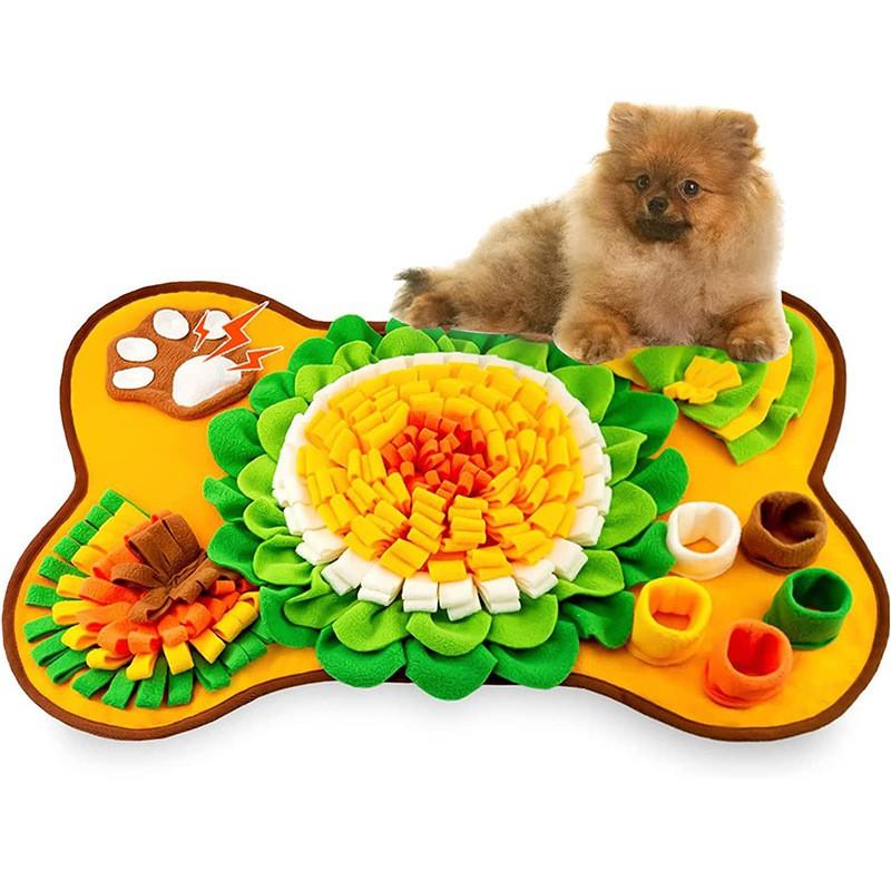 Interactive Sniffing Mat Dogs Cats - Plush Puzzle Feeder Toy Mental Stimulation Boredom Relief