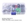 Fishing Weights Sinkers Fishing Hooks Set with Storage Box High Durability Rust Resistant Compact Portable Fishing Rig Kit