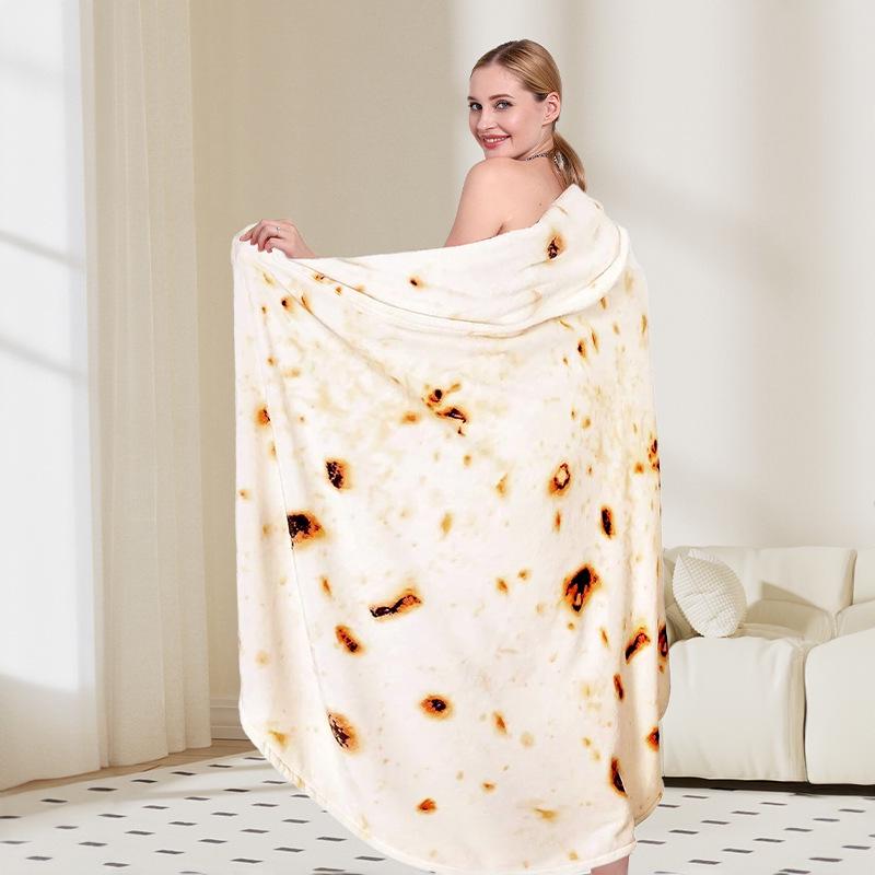 Cozy Flannel Blanket for Home & Office: Air Conditioning Nap Cover, Thick Autumn/Winter Sofa Blanket